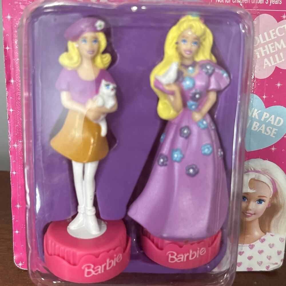 Vintage 1996 Mattel Barbie Figurine Stampers NEW NIB NIP Tara Toy Party Favor - Picture 2 of 6
